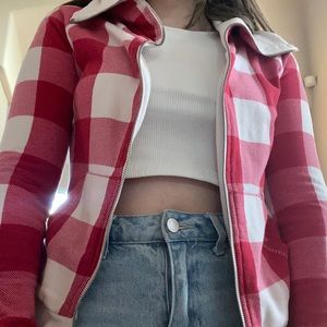 vintage plaid sweatshirt